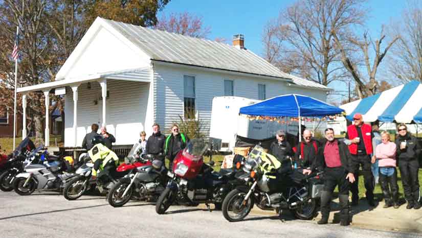 Gateway Riders club ride to Ruma and a sausage dinner.