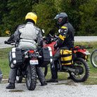Dual Sport group led ride at the Falling Leaf Rally